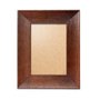 Moldura Chanfrada com Acabamento Côncavo Estilo Madeira Rústica Para Quadros E Fotos Com Fundo MDF e Frente Em PVC Antirreflexo - 5x2,1