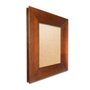 Moldura Chanfrada com Acabamento Côncavo Estilo Madeira Rústica Para Quadros E Fotos Com Fundo MDF e Frente Em PVC Antirreflexo - 5x2,1