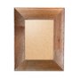 Moldura Chanfrada com Acabamento Côncavo Estilo Madeira Rústica Para Quadros E Fotos Com Fundo MDF e Frente Em PVC Antirreflexo - 5x2,1