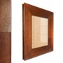 Moldura Chanfrada com Acabamento Côncavo Estilo Madeira Rústica Para Quadros E Fotos Com Fundo MDF e Frente Em Vidro - 5x2,1