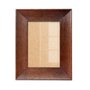 Moldura Chanfrada com Acabamento Côncavo Estilo Madeira Rústica Para Quadros E Fotos Com Fundo MDF e Frente Em Vidro - 5x2,1