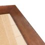 Moldura Chanfrada com Acabamento Côncavo Estilo Madeira Rústica Para Quadros E Fotos Com Fundo MDF e Frente Em Vidro - 5x2,1