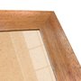 Moldura Chanfrada com Acabamento Côncavo Estilo Madeira Rústica Para Quadros E Fotos Com Fundo MDF e Frente Em Vidro - 5x2,1