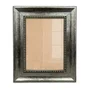 Moldura Chanfrada Com Padrão Oval Gravado Em Relevo E Efeito Aço Metal Escovado Para Quadros E Fotos Com Fundo MDF e Frente Em Acetato - 4,6x2,1