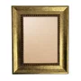 Moldura Chanfrada Com Padrão Oval Gravado Em Relevo E Efeito Aço Metal Escovado Para Quadros E Fotos Com Fundo MDF e Frente Em PVC Antirreflexo - 4,6x2,1