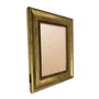 Moldura Chanfrada Com Padrão Oval Gravado Em Relevo E Efeito Aço Metal Escovado Para Quadros E Fotos Com Fundo MDF e Frente Em PVC Antirreflexo - 4,6x2,1