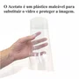 Moldura Chanfrada Inclinada para Quadros e Fotos com Fundo Mdf e Frente em Acetato - 1,5x2