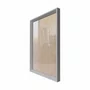 Moldura Chanfrada Inclinada para Quadros e Fotos com Fundo Mdf e Frente em Vidro - 1,5x2