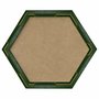 Moldura com Gravação de Bambu Hexagonal para Quadros com Fundo MDF - 4,3x2,3
