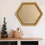 Moldura com Gravação de Bambu Hexagonal para Quadros com Fundo MDF e PVC Antirreflexo - 4,3x2,3