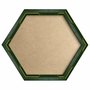 Moldura com Gravação de Bambu Hexagonal para Quadros com Fundo MDF e PVC Antirreflexo - 4,3x2,3