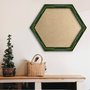 Moldura com Gravação de Bambu Hexagonal para Quadros com Fundo MDF e PVC Antirreflexo - 4,3x2,3