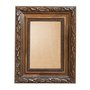 Moldura Com Gravação De Folhagens Para Quadros E Fotos Com Fundo MDF e Frente Em PVC Antirreflexo - 4,5x2