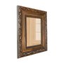 Moldura Com Gravação De Folhagens Para Quadros E Fotos Com Fundo MDF e Frente Em Vidro - 4,5x2