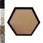 Moldura com Gravação de Folhagens Hexagonal para Quadros com Fundo em MDF - 2x1