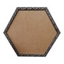 Moldura com Gravação de Folhagens Hexagonal para Quadros com Fundo em MDF - 2x1