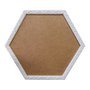Moldura com Gravação de Folhagens Hexagonal para Quadros com Fundo em MDF - 2x1