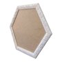Moldura com Gravação de Folhas Ornamentais Hexagonal para Quadros com Fundo em MDF - 3x1,5