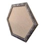Moldura com Gravação de Folhas Ornamentais Hexagonal para Quadros com Fundo em MDF - 3x1,5