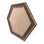 Moldura com Gravação de Bambu Hexagonal para Quadros com Fundo em MDF - 4,5x1,5