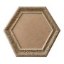 Moldura Provençal com Gravação Hexagonal para Quadros com Fundo em MDF - 6x1,5
