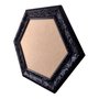 Moldura Provençal com Gravação Hexagonal para Quadros com Fundo em MDF - 6x1,5