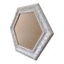 Moldura Provençal com Gravação Hexagonal para Quadros com Fundo em MDF - 6x1,5