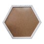 Moldura com Gravação de Folhagens Hexagonal para Quadros com Fundo em MDF e PVC Antirreflexo - 2x1