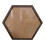 Moldura com Gravação de Folhagens Hexagonal para Quadros com Fundo MDF e Vidro - 2x1