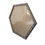 Moldura com Gravação de Folhagens Hexagonal para Quadros com Fundo MDF e Vidro - 2x1