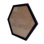 Moldura com Gravação de Folhagens Hexagonal para Quadros com Fundo MDF e Vidro - 2x1
