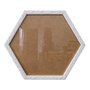Moldura com Gravação de Folhagens Hexagonal para Quadros com Fundo MDF e Vidro - 2x1
