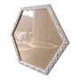 Moldura com Gravação de Folhagens Hexagonal para Quadros com Fundo MDF e Vidro - 2x1