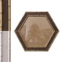 Moldura com Gravação de Bambu Hexagonal para Quadros com Fundo MDF e Vidro - 4,5x1,5