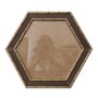Moldura com Gravação de Bambu Hexagonal para Quadros com Fundo MDF e Vidro - 4,5x1,5
