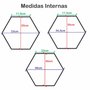 Moldura Provençal com Gravação Hexagonal para Quadros com Fundo MDF e Vidro - 6x1,5