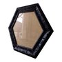 Moldura Provençal com Gravação Hexagonal para Quadros com Fundo MDF e Vidro - 6x1,5