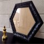Moldura Provençal com Gravação Hexagonal para Quadros com Fundo MDF e Vidro - 6x1,5