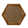 Moldura Côncava Envernizada Hexagonal para Quadros e Fotos com Fundo Mdf - 4,4x1,9