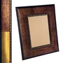 Moldura Pátina Escovada Com Bead & Reel Para Quadros e Fotos com Fundo Mdf - 6,8,1,6