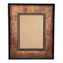 Moldura Pátina Escovada Com Bead & Reel Para Quadros e Fotos com Fundo Mdf - 6,8,1,6