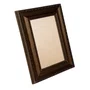 Moldura de Madeira Clássica com Detalhes Gravados para Quadros e Fotos com Fundo Mdf e Frente em PVC Antirreflexo - 3,2x1,5