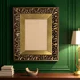 Moldura Efeito Escovado Fino e Gravação de Curvas Fluidas para Quadros e Fotos com Fundo Mdf - 7,1x2,8