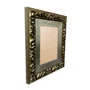 Moldura Efeito Escovado Fino e Gravação de Curvas Fluidas para Quadros e Fotos com Fundo Mdf e Frente em PVC Antirreflexo - 7,1x2,8