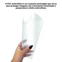 Moldura Efeito Escovado Fino e Gravação de Curvas Fluidas para Quadros e Fotos com Fundo Mdf e Frente em PVC Antirreflexo - 7,1x2,8