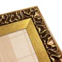 Moldura Efeito Escovado Fino e Gravação de Curvas Fluidas para Quadros e Fotos com Fundo Mdf e Frente em Vidro - 7,1x2,8