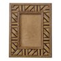 Moldura em Madeira Natural com Gravação para Quadros e Fotos com Fundo MDF e Vidro - 4,5x1,2