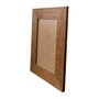 Moldura em Madeira Natural Gravada para Quadros e Fotos com Fundo MDF e PVC Antirreflexo - 3x1