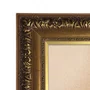 Moldura Estilo Renascentista com Perfil Interno Liso Chanfrado e Externo com Gravação Ornamental Efeito Metálico para Quadros e Fotos com Fundo Mdf e PVC Antirreflexo - 9,2x2,7