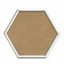 Moldura Hexagonal Abaulada Lisa Revestida para Quadros com Fundo Mdf - 2x3